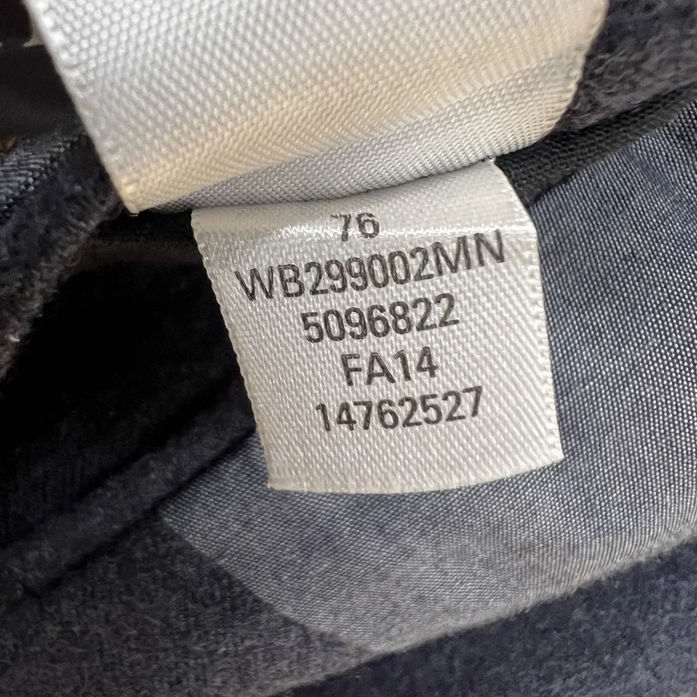 Wallin & Bros Soft Tweeded Blazer Sport Coat Mens 42R Slim Fit Wool Grayish Navy